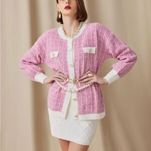 Cider Pretty in Pink Cardigan NWT Sz XL